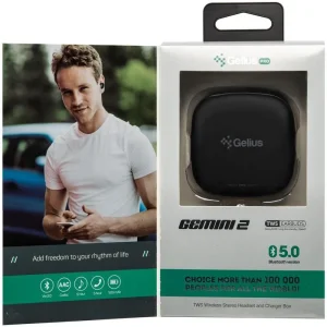 Наушники Stereo Bluetooth Headset Gelius Pro Twins Gemini 2 GP-HBT025 Black UA
