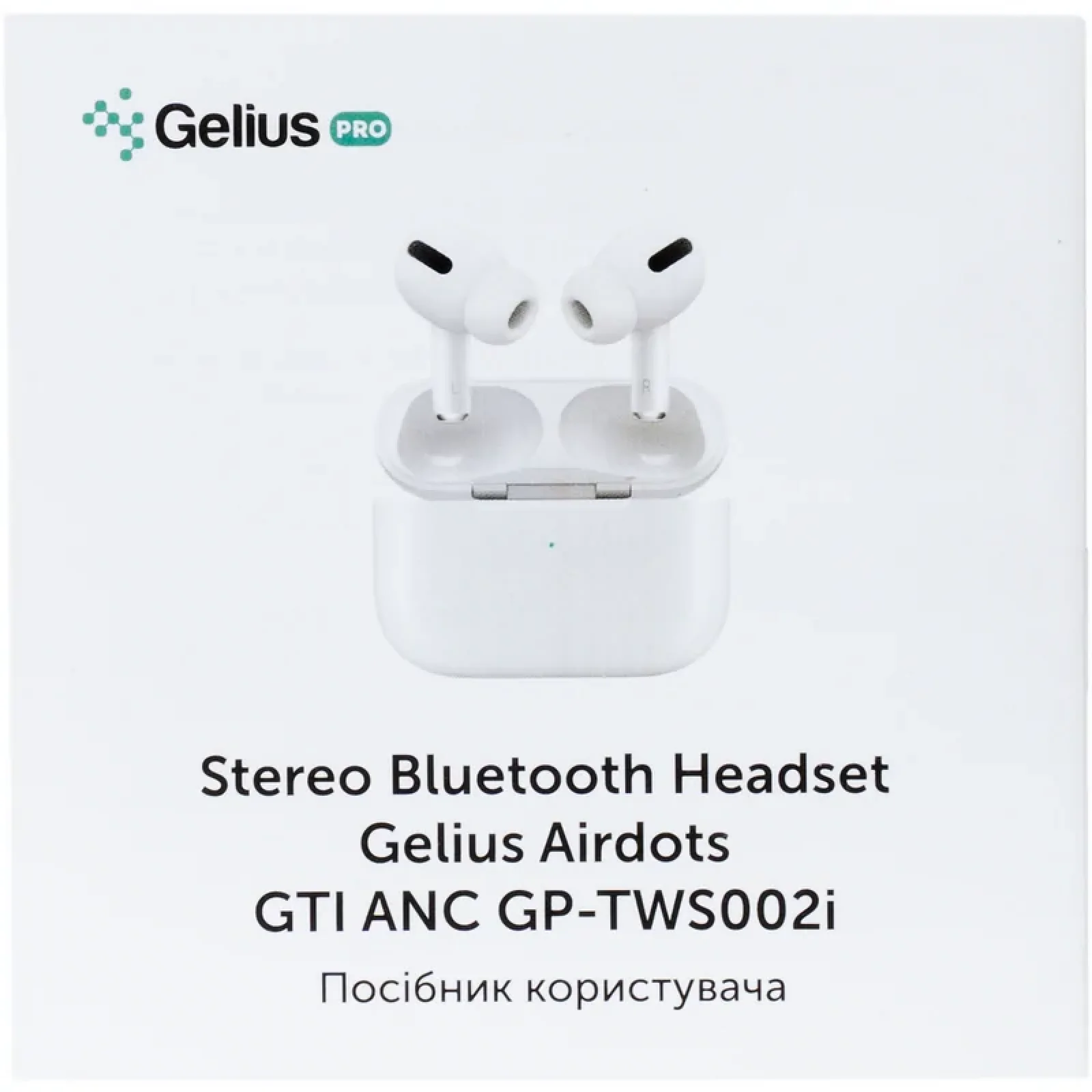 Навушники Stereo Bluetooth Headset Gelius Pro Airdots GTI ANC GP-TWS002i White UA
