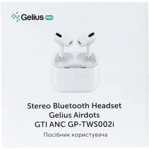 Навушники Stereo Bluetooth Headset Gelius Pro Airdots GTI ANC GP-TWS002i White UA