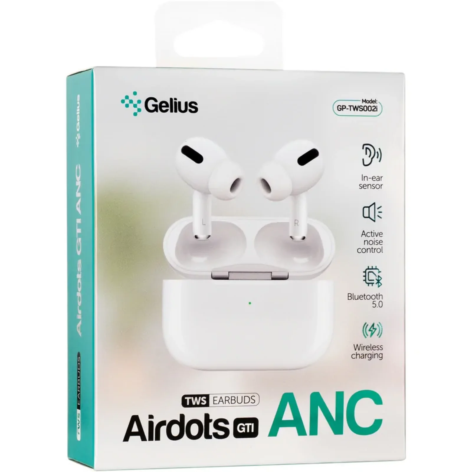 Навушники Stereo Bluetooth Headset Gelius Pro Airdots GTI ANC GP-TWS002i White UA