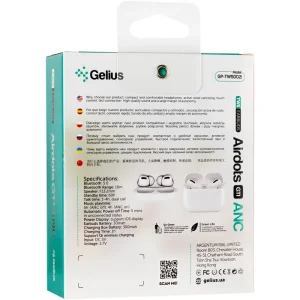 Навушники Stereo Bluetooth Headset Gelius Pro Airdots GTI ANC GP-TWS002i White UA