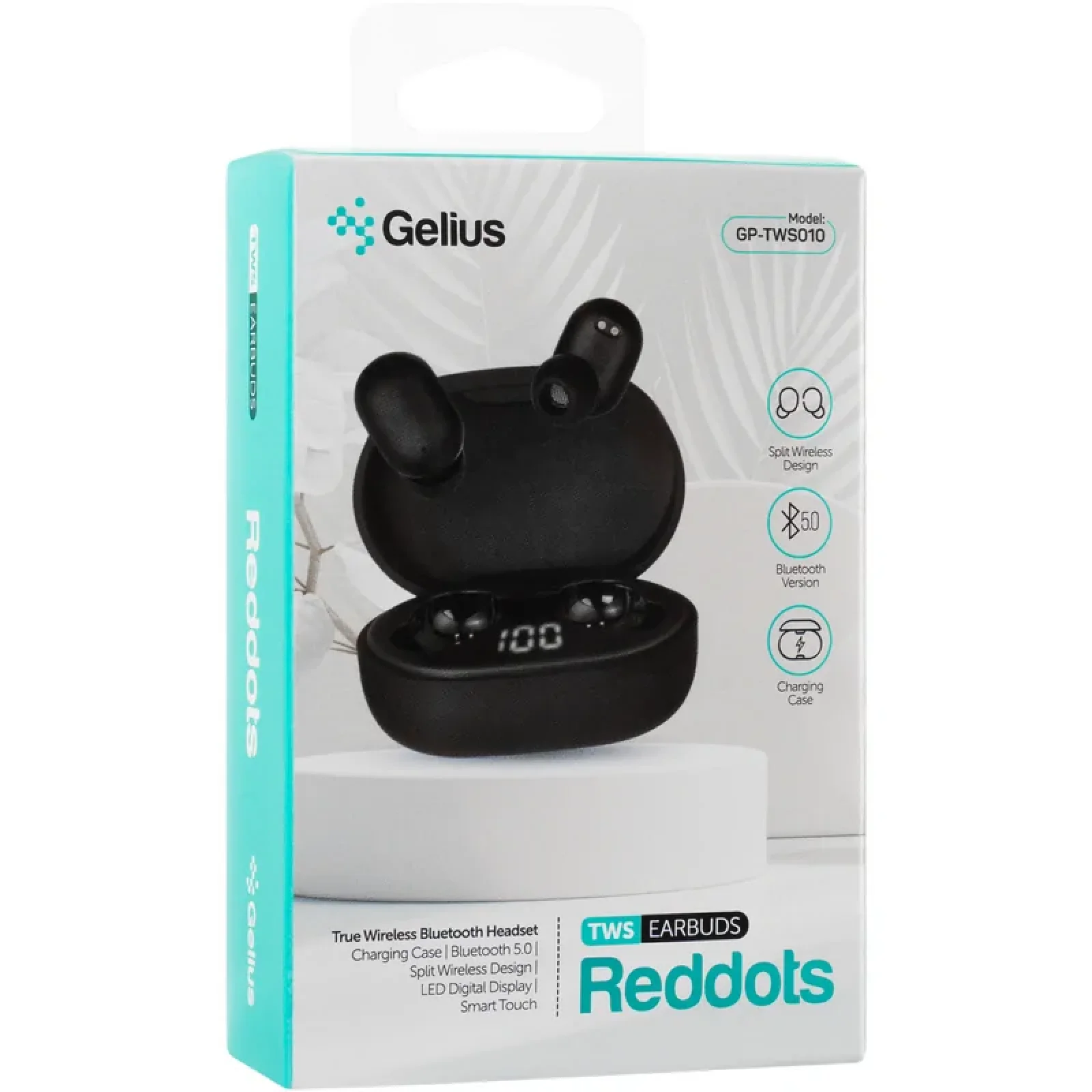 Наушники Stereo Bluetooth Headset Gelius Pro Reddots TWS Earbuds GP-TWS010 Black UA