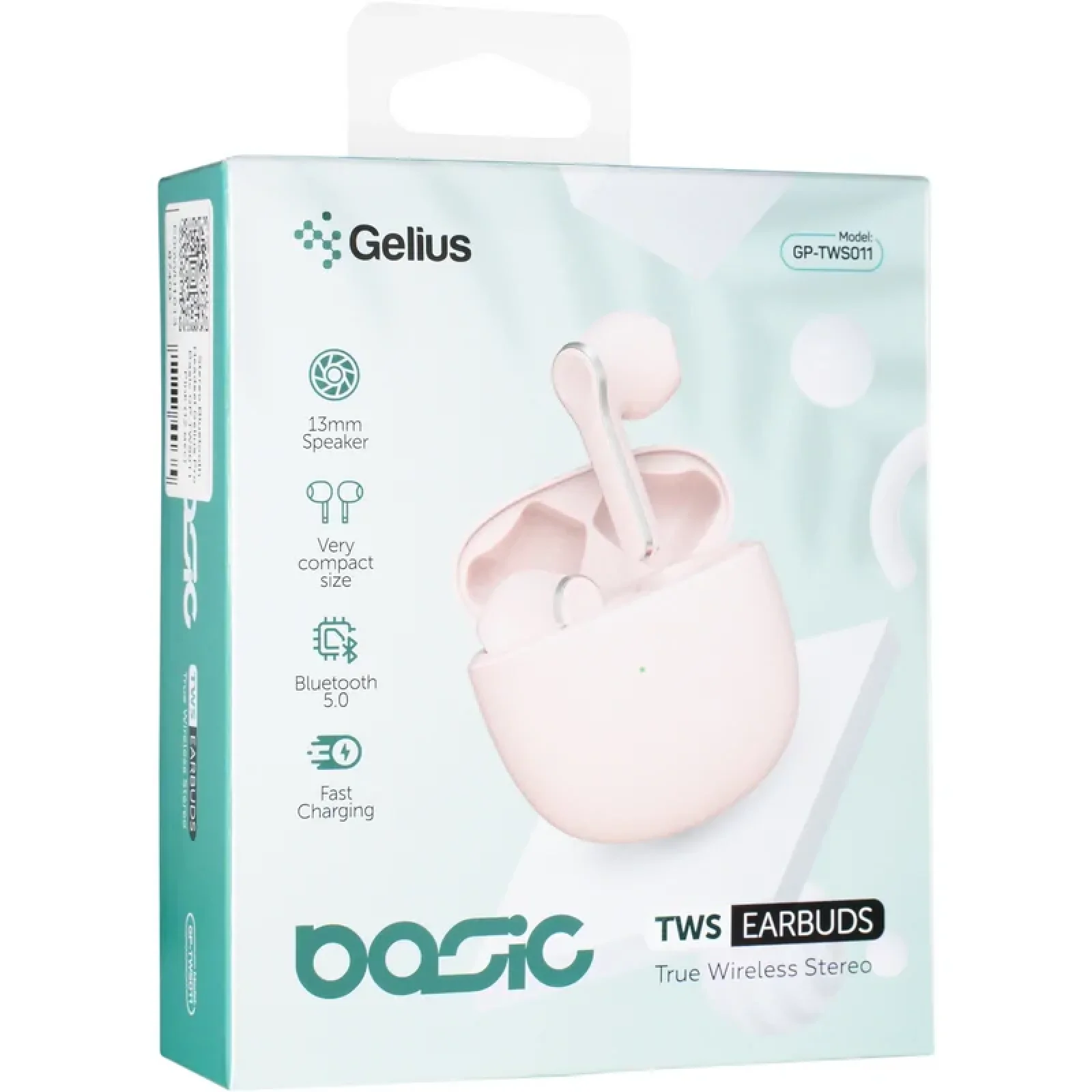 Наушники Stereo Bluetooth Headset Gelius Pro Basic GP-TWS011 Pink UA