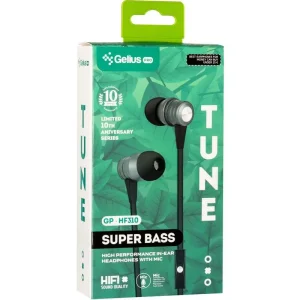 Наушники HF Gelius Pro GP-HF310 Tune Black with mic + button call answering UA
