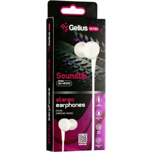 Наушники HF Gelius Ultra SoundUp GU-070 White with mic + button call answering UA