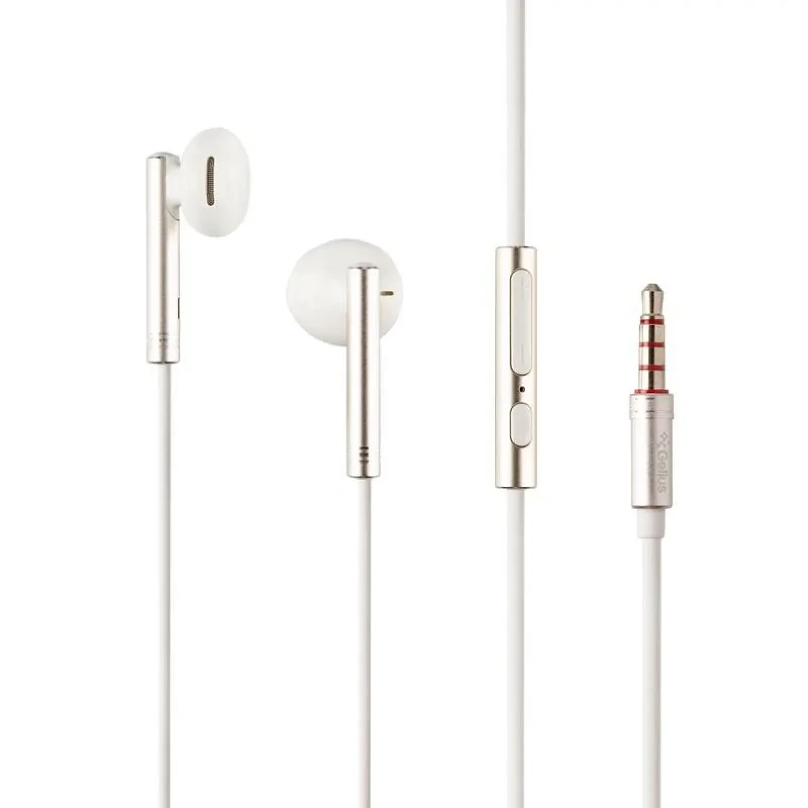 Наушники HF Gelius Pro GP-HF390 Betta White/Gold with mic + button call answering UA