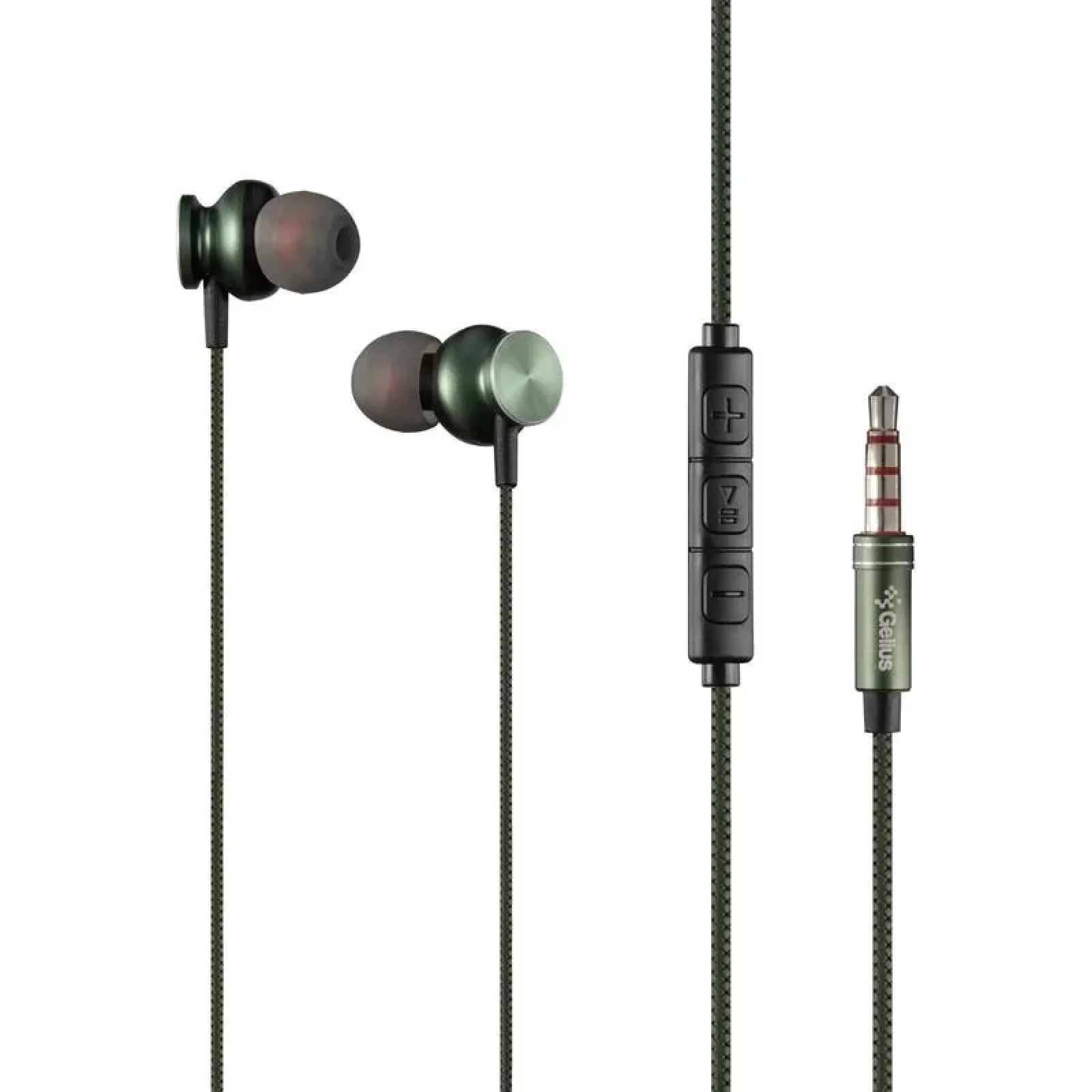 Навушники HF Gelius Pro GP-HF590 Alfa Green with mic + button call answering UA