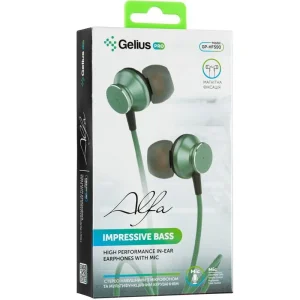 Навушники HF Gelius Pro GP-HF590 Alfa Green with mic + button call answering UA