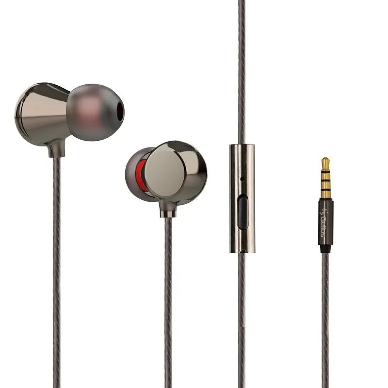 Наушники HF Gelius Air Kvazar Ceramic GA-WE-001 Grey with mic + button call answering UA