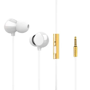 Наушники HF Gelius Air Kvazar Ceramic GA-WE-001 White with mic + button call answering UA