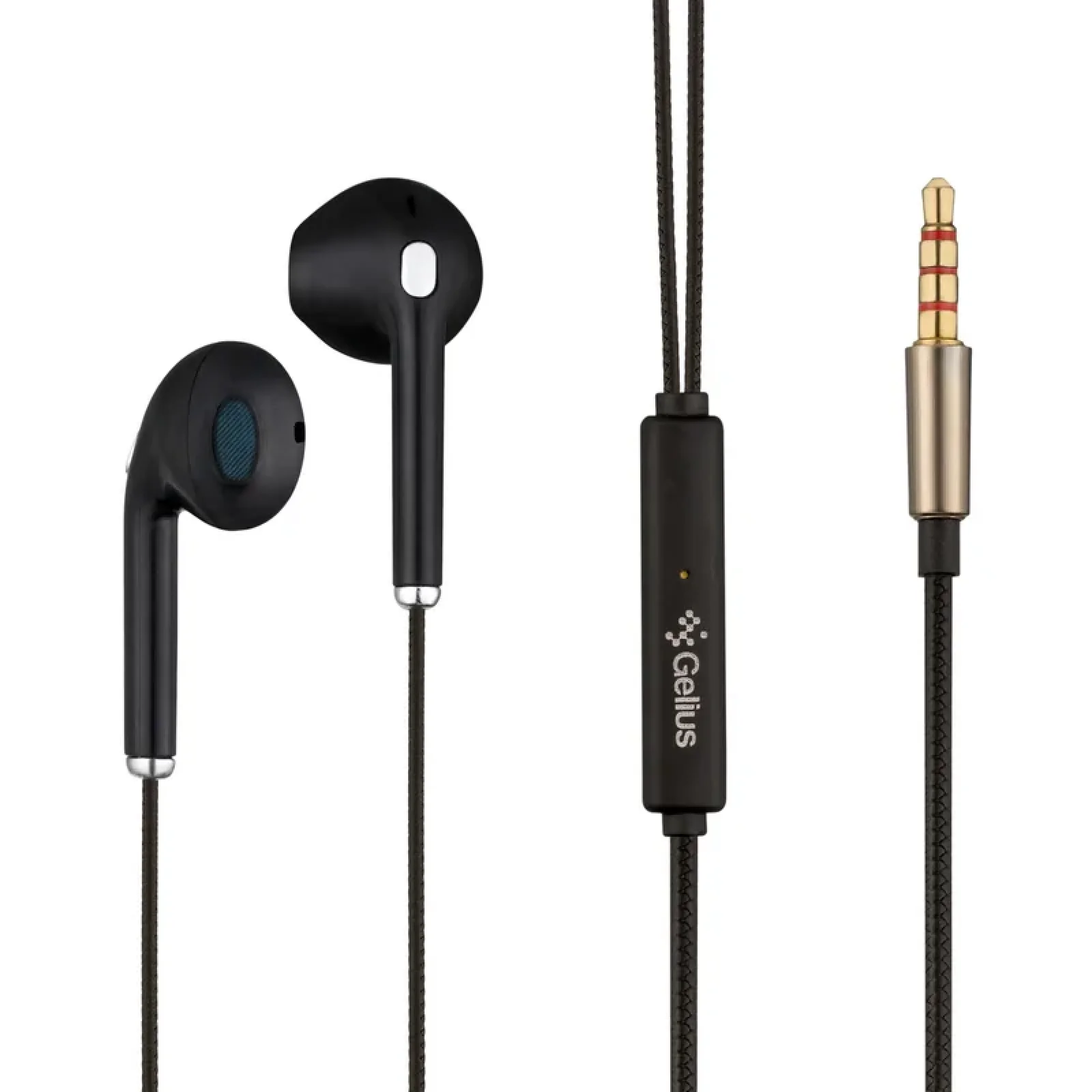 Наушники HF Gelius Ultra Iron Mirage GU-HF017 Black with mic + button call answering UA