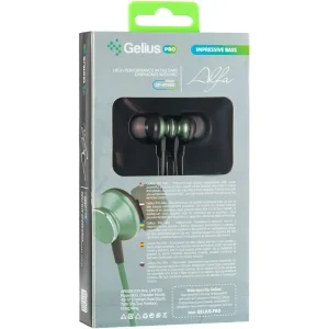 Навушники HF Gelius Pro GP-HF590 Alfa Green with mic + button call answering UA