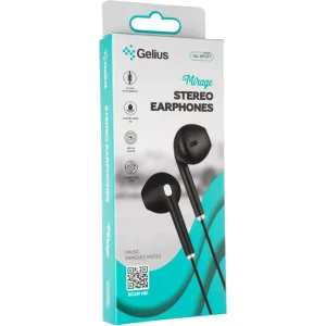 Наушники HF Gelius Ultra Iron Mirage GU-HF017 Black with mic + button call answering UA