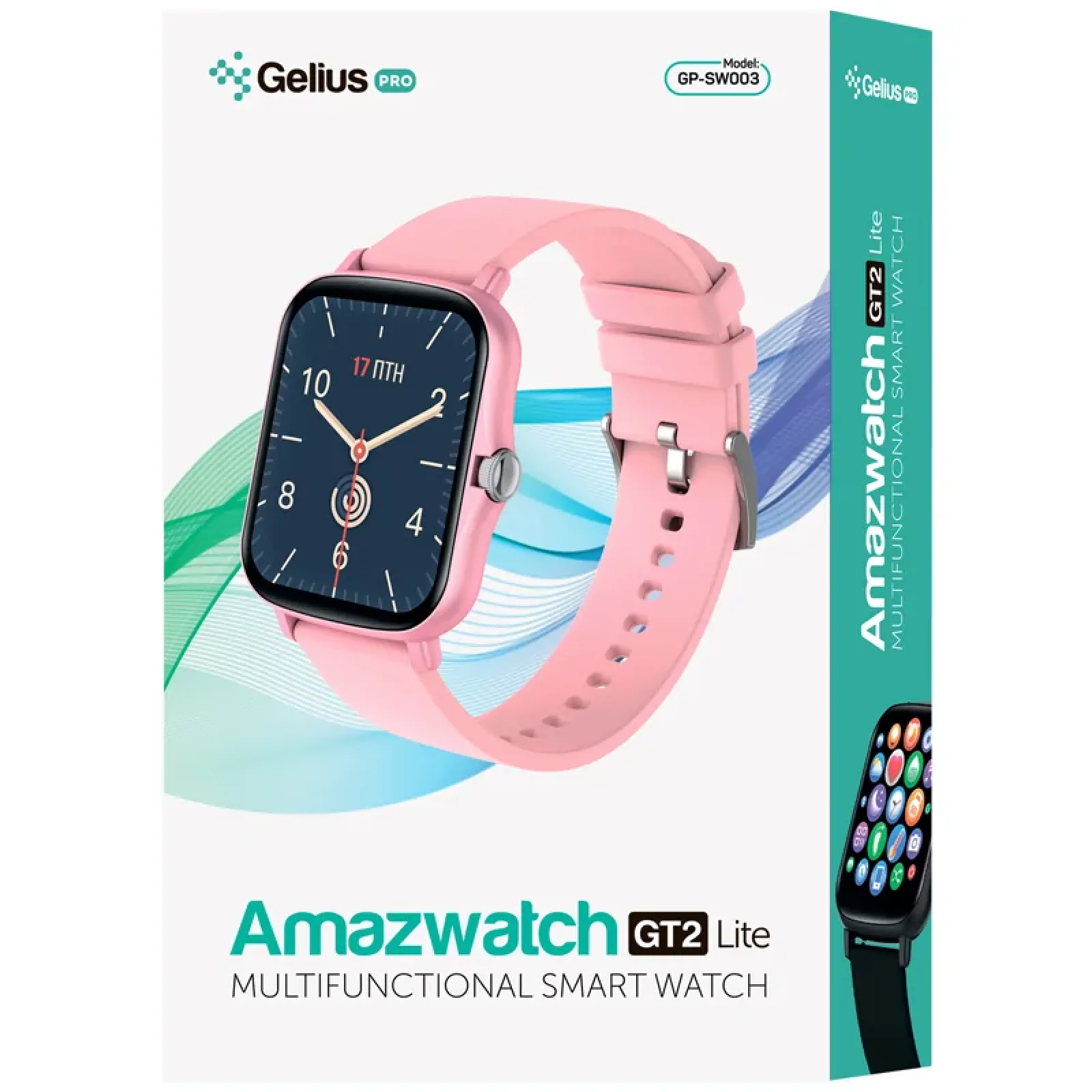 Смарт-часы Smart Watch Gelius Pro GP-SW003 (Amazwatch GT2 Lite) Pink UA