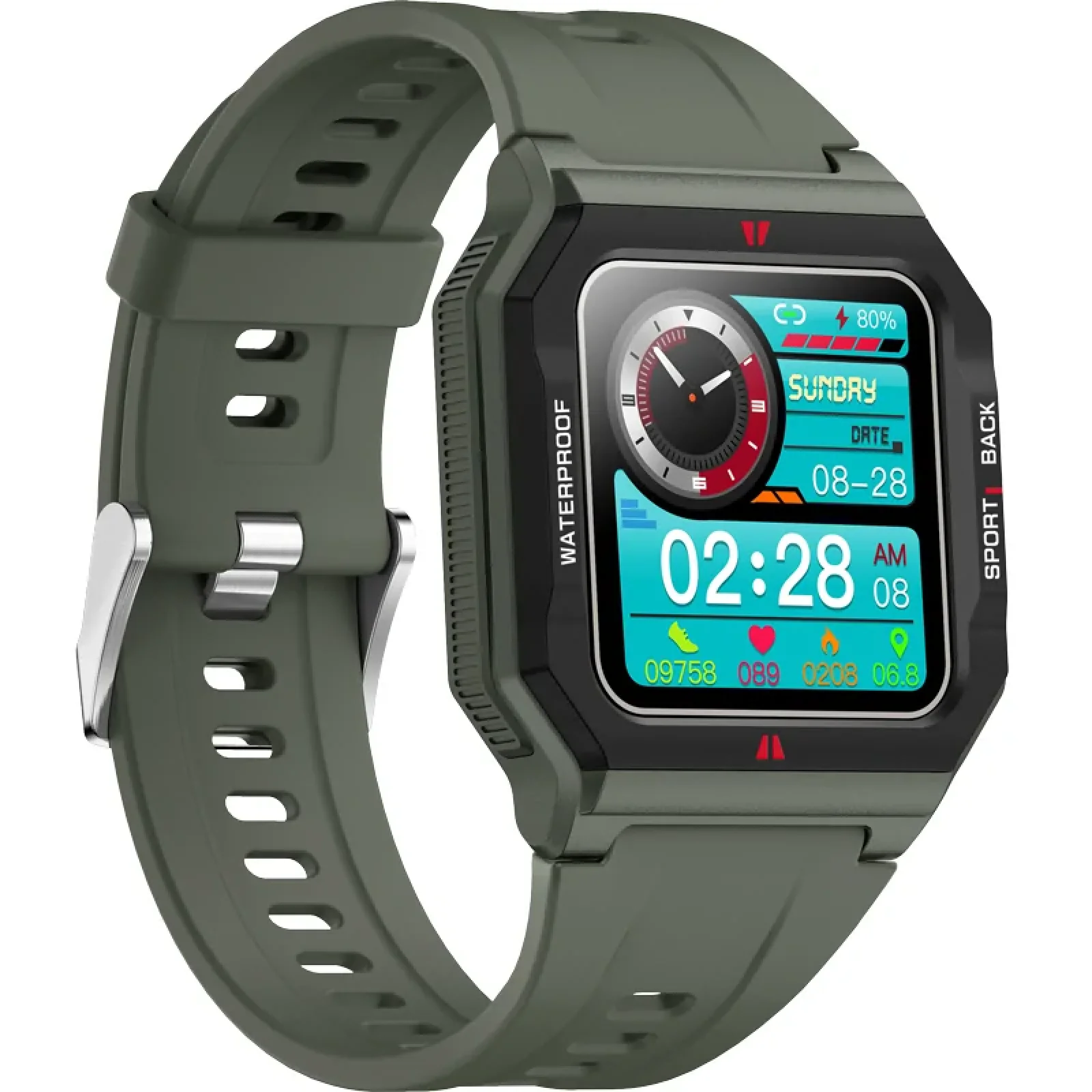 Смарт-часы Smart Watch Gelius Pro GP-SW006 (Old School) (IPX7) Green UA