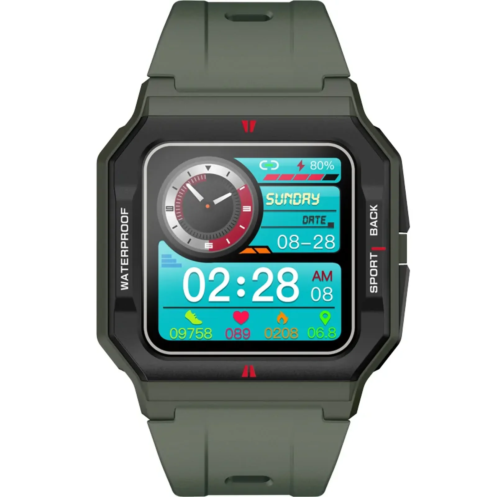 Смарт-часы Smart Watch Gelius Pro GP-SW006 (Old School) (IPX7) Green UA