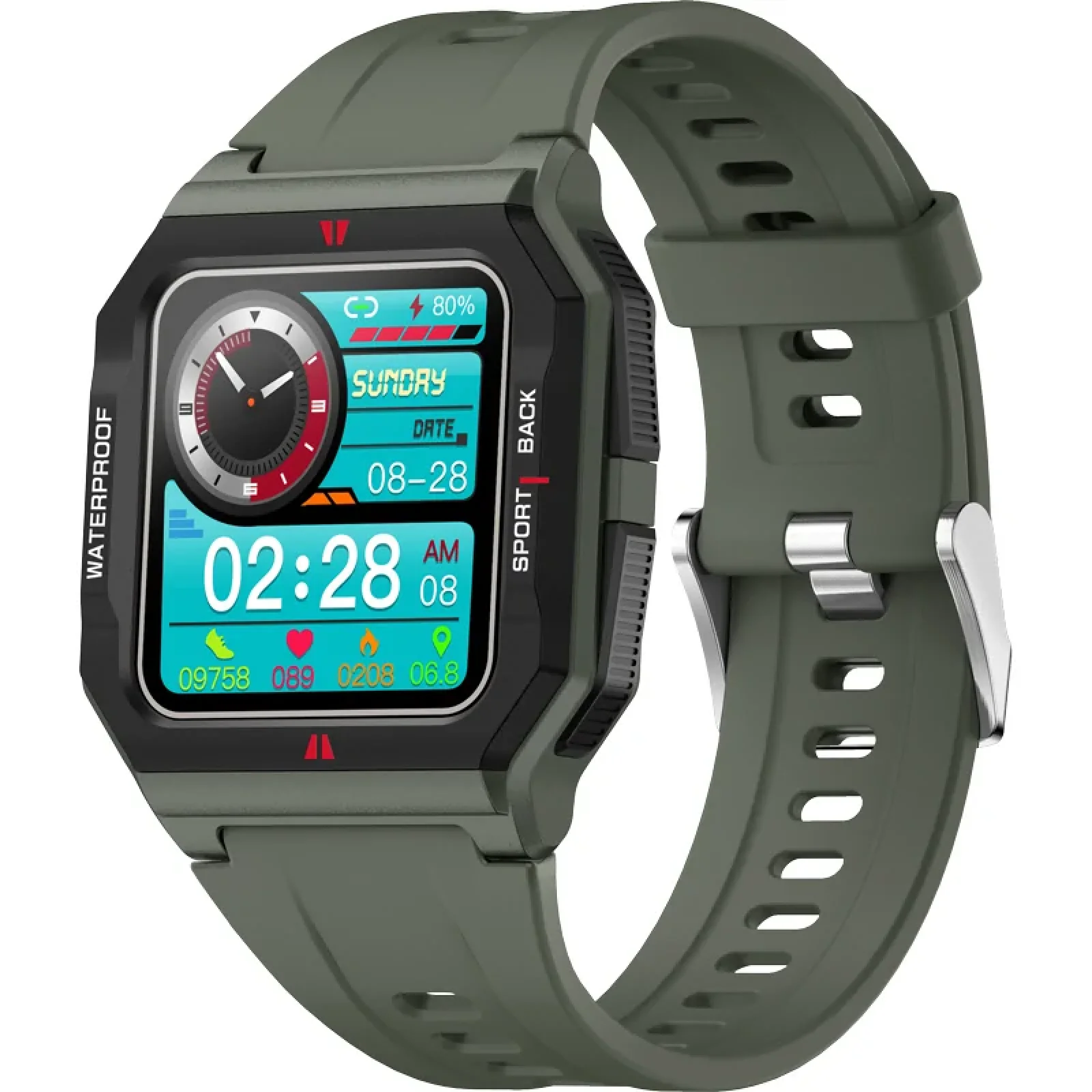 Смарт-часы Smart Watch Gelius Pro GP-SW006 (Old School) (IPX7) Green UA