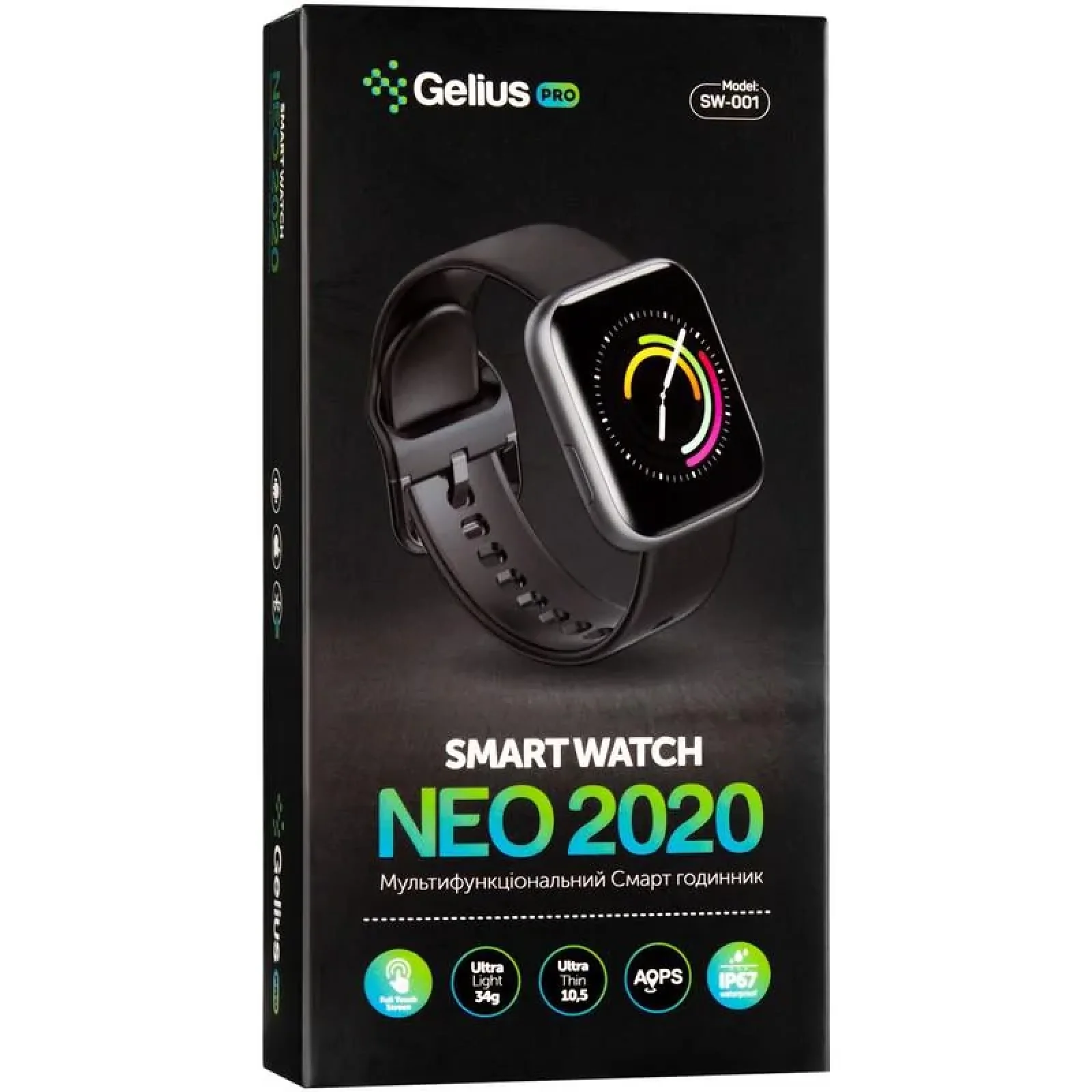Смарт-часы Smart Watch Gelius Pro GP-SW001 (NEO 2020) (IP67) Midnight Blue UA