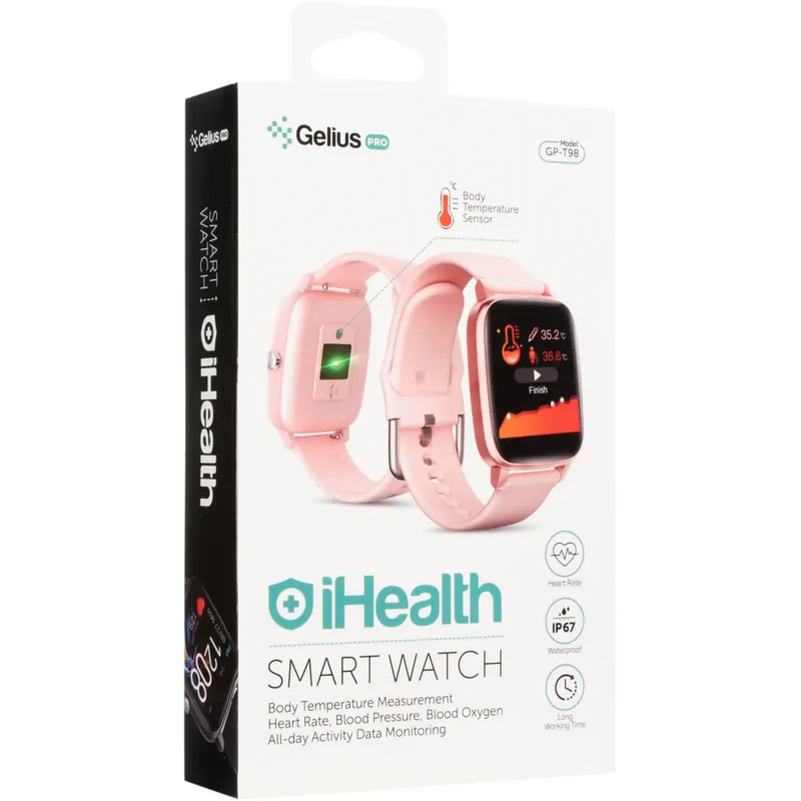 Смарт-часы Smart Watch Gelius Pro iHealth (IP67) Light Pink UA