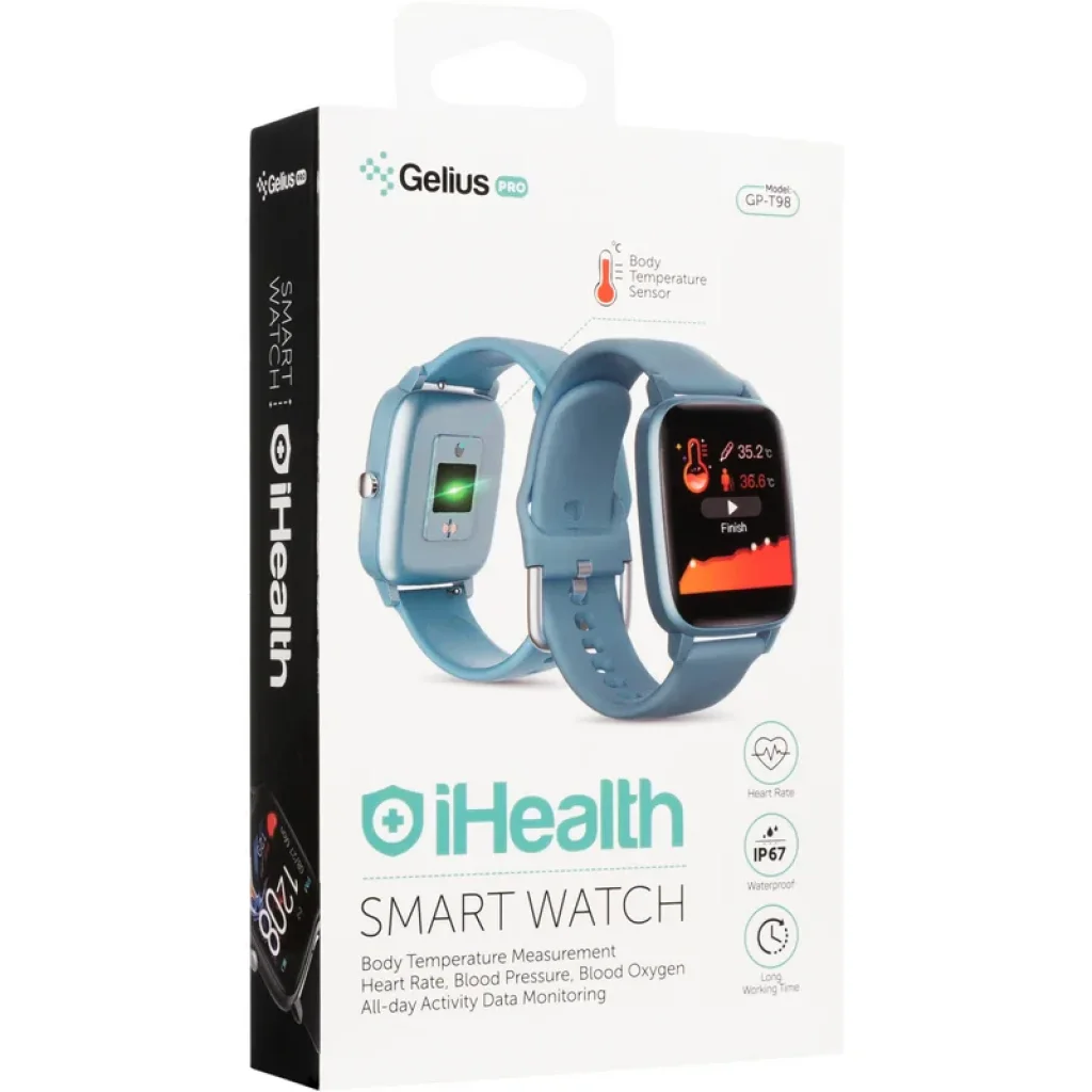 Смарт-часы Smart Watch Gelius Pro (IHEALTH 2020) (IP67) Midnight Blue UA
