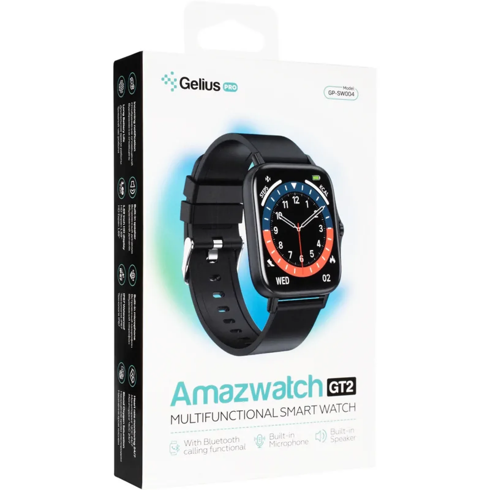 Смарт-годинник Smart Watch Gelius Pro GP-SW004 (AMAZWATCH GT2) Bluetooth Call (IPX7) Black UA