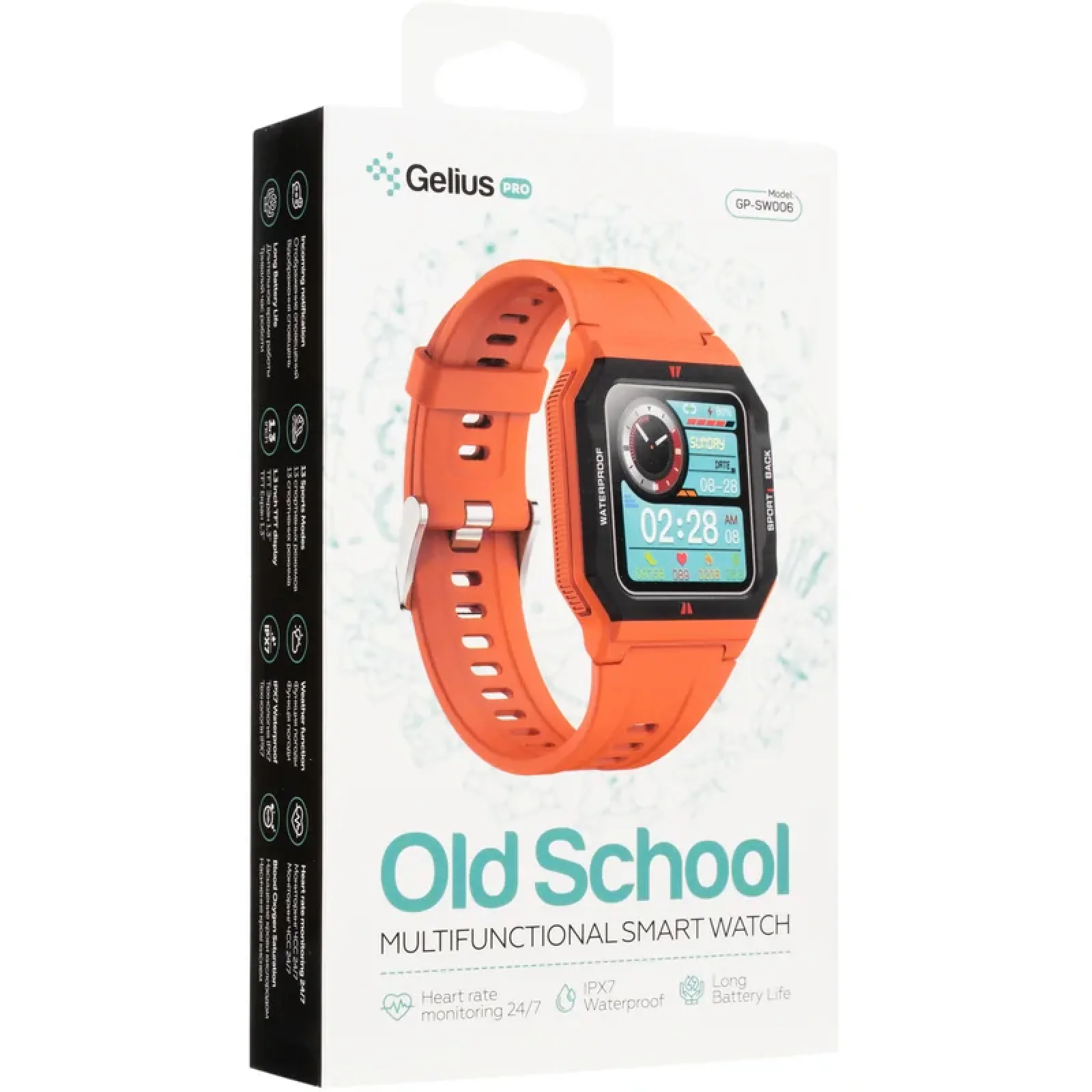 Смарт-часы Smart Watch Gelius Pro GP-SW006 (Old School) (IPX7) Red UA