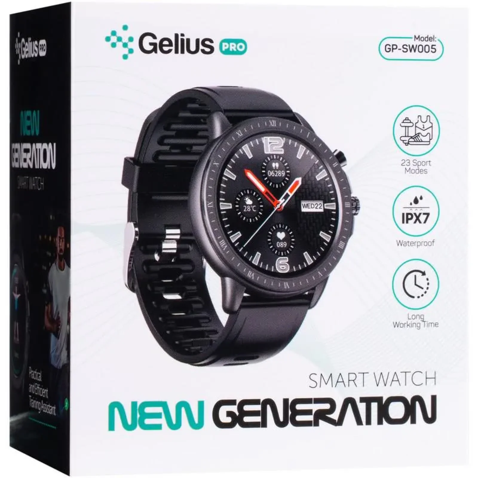 Смарт-годинник Smart Watch Gelius Pro GP-SW005 (NEW GENERATION) (IPX7) Pink/Gold UA