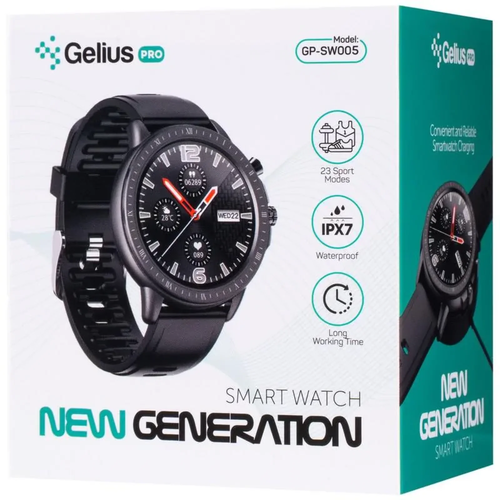 Смарт-годинник Smart Watch Gelius Pro GP-SW005 (NEW GENERATION) (IPX7) Pink/Gold UA
