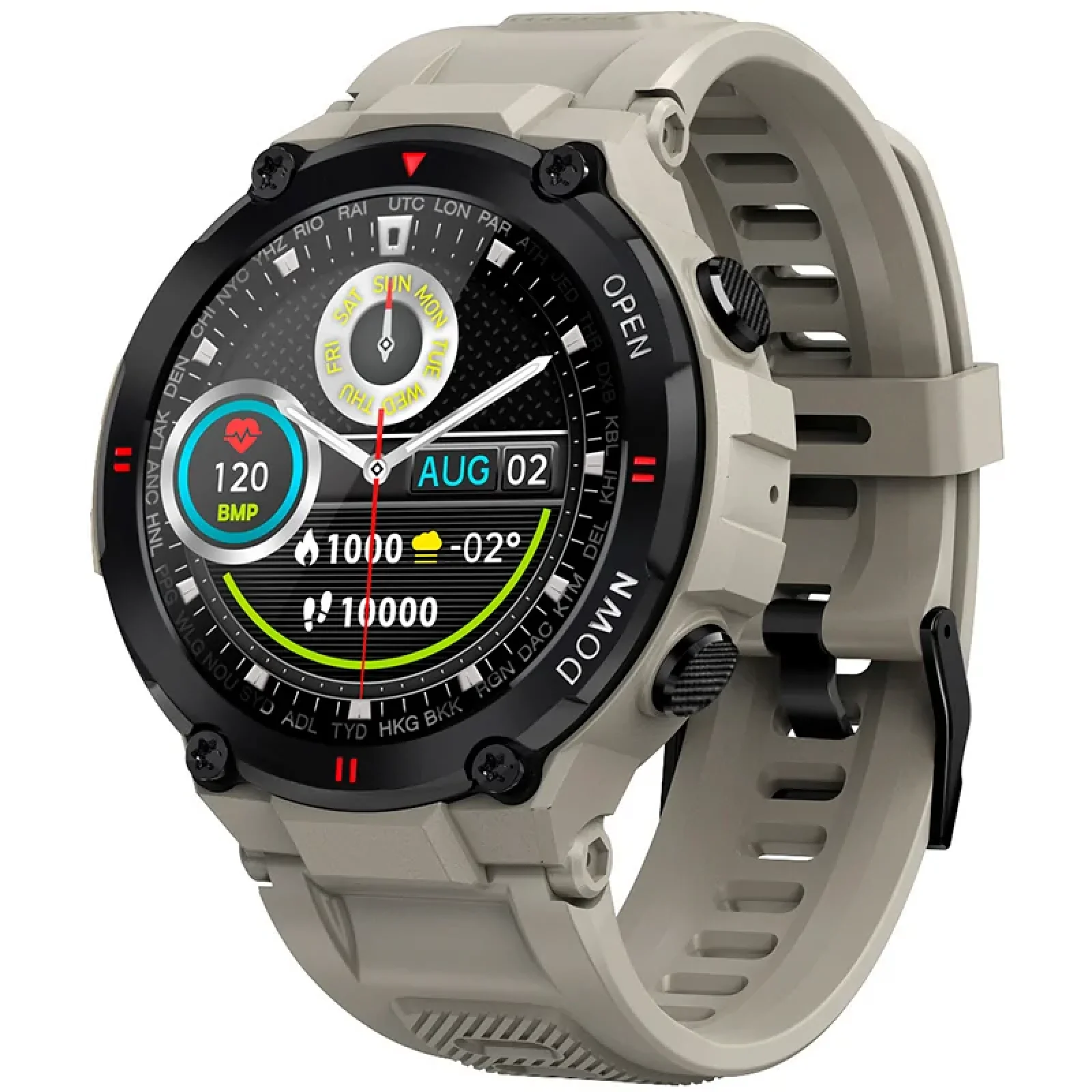 Смарт-часы Smart Watch Gelius Pro GP-SW008 (G-WATCH) Bluetooth Call (IPX7) Desert Grey UA