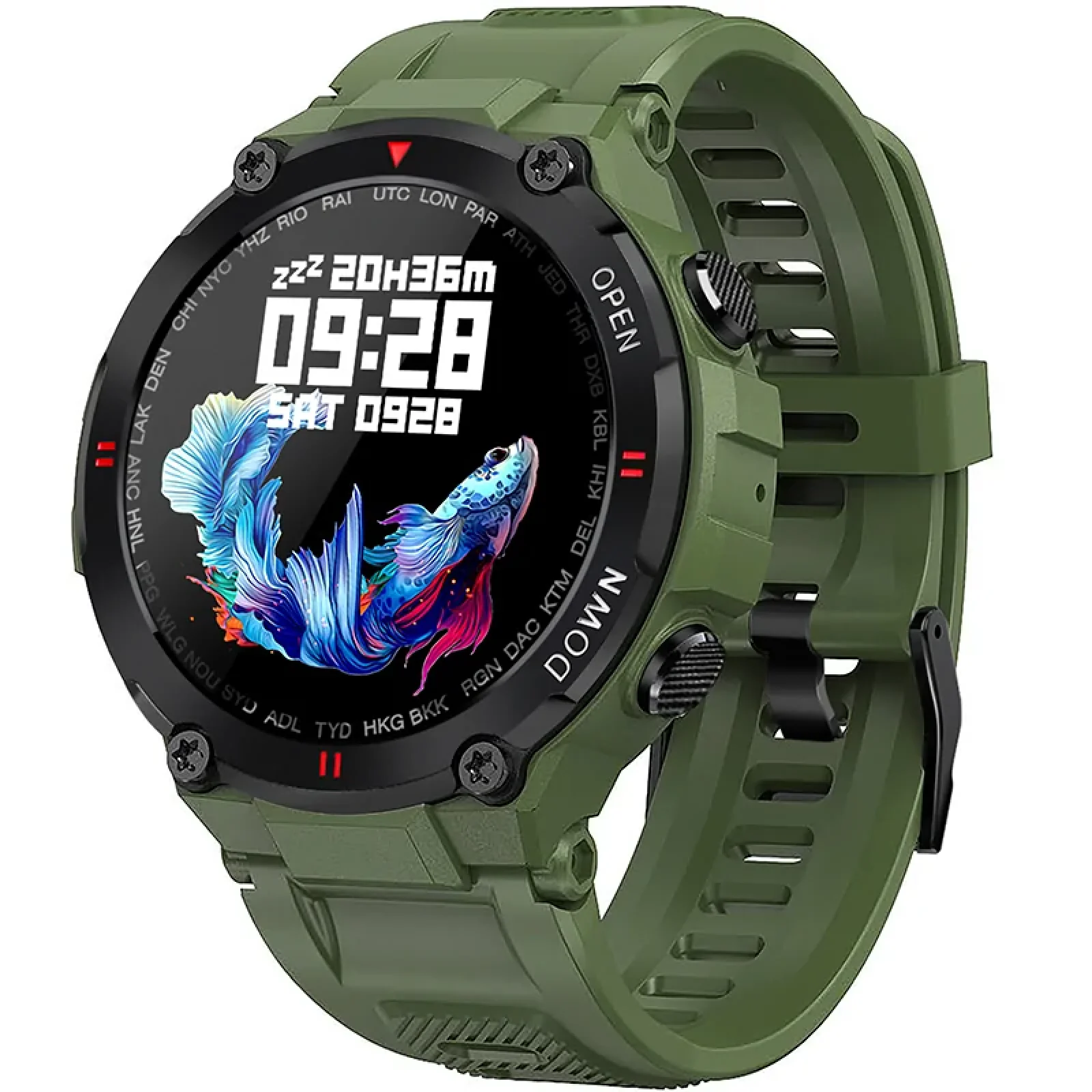 Смарт-часы Smart Watch Gelius Pro GP-SW008 (G-WATCH) Bluetooth Call (IPX7) Navy Green UA