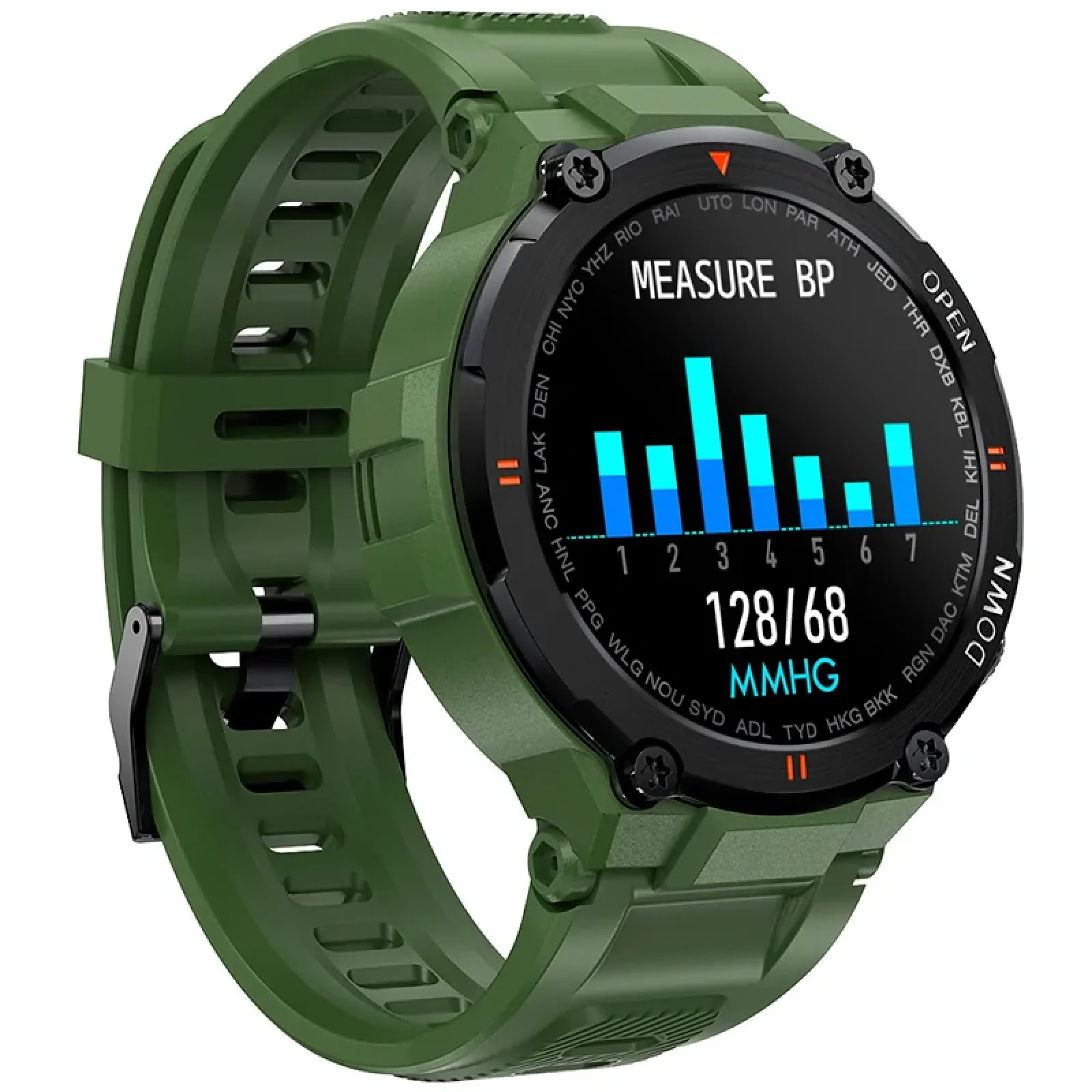 Смарт-часы Smart Watch Gelius Pro GP-SW008 (G-WATCH) Bluetooth Call (IPX7) Navy Green UA