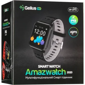 Смарт-часы Smart Watch Gelius Pro GP-CP11 Plus (AMAZWATCH 2020) (IP68) Black/Grey UA