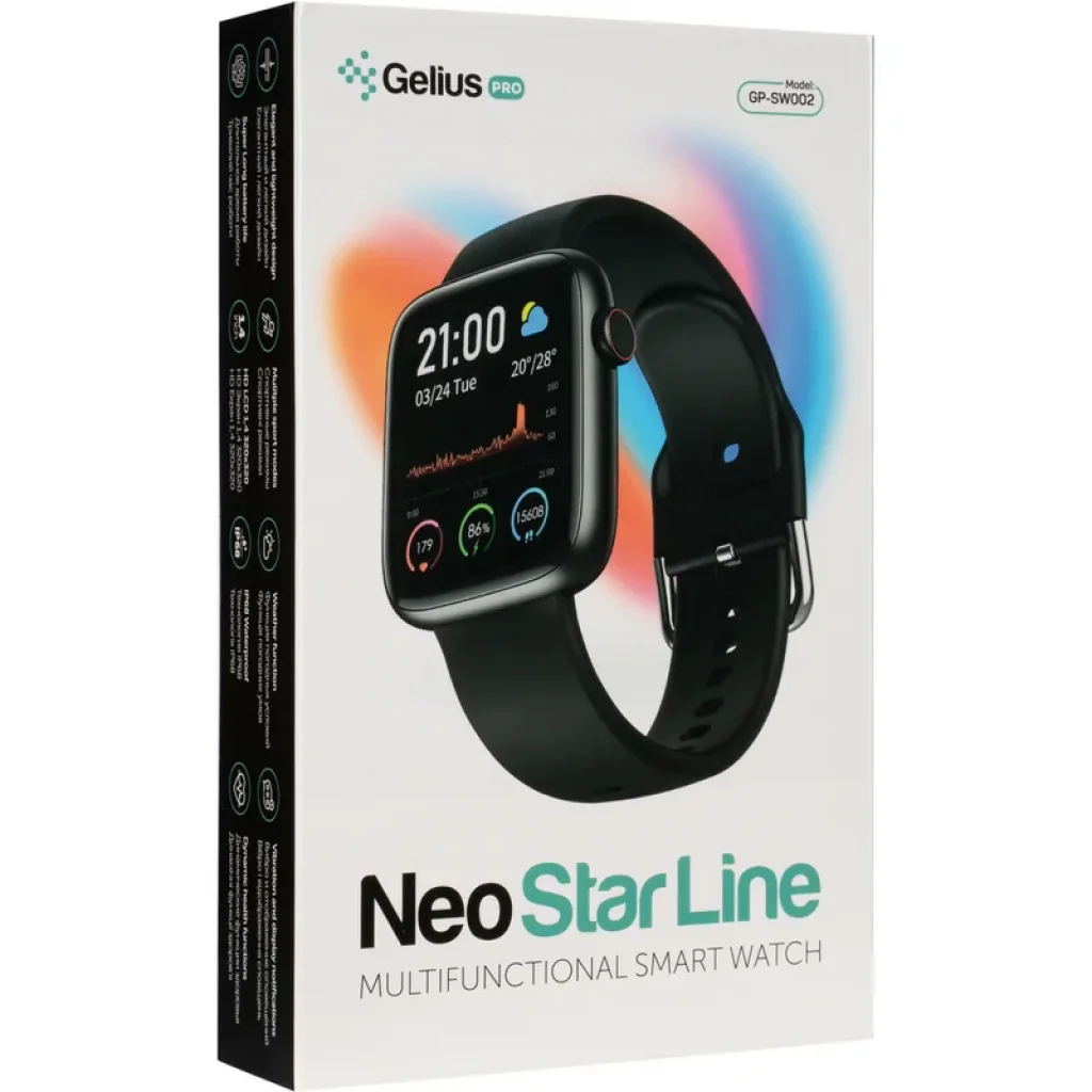 Смарт-часы Smart Watch Gelius Pro GP-SW002 (Neo Star Line) Black UA