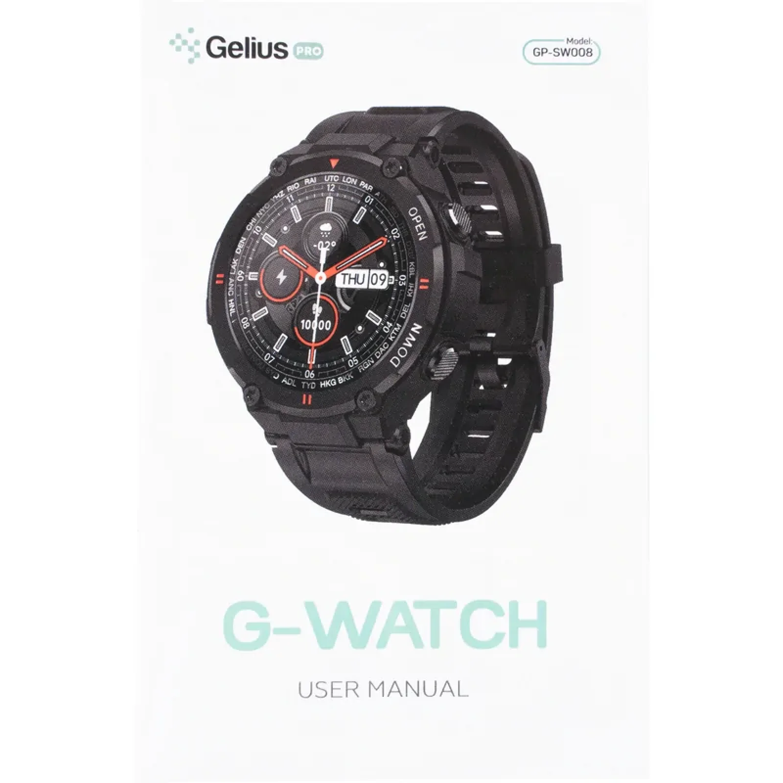 Смарт-часы Smart Watch Gelius Pro GP-SW008 (G-WATCH) Bluetooth Call (IPX7) Desert Grey UA