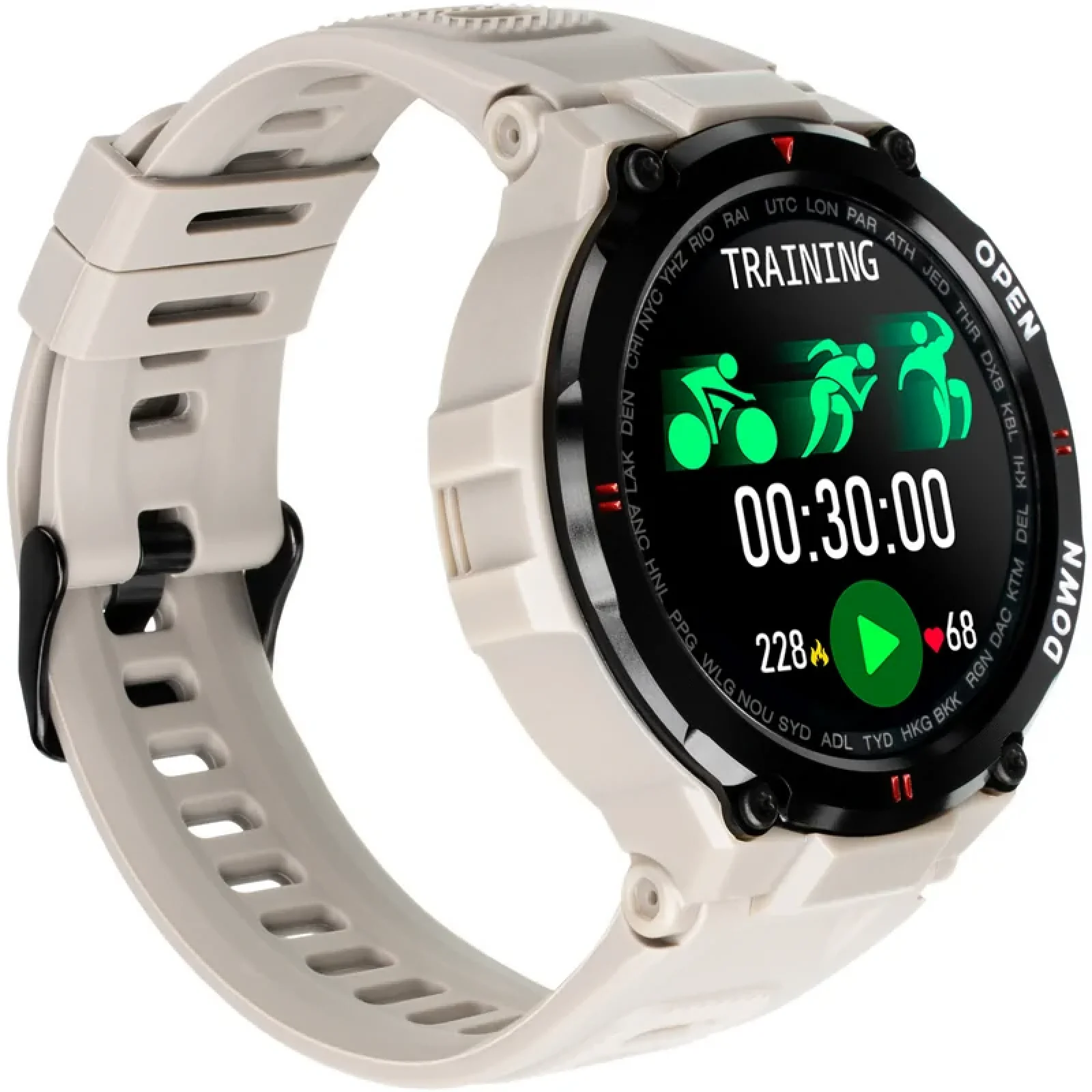 Смарт-часы Smart Watch Gelius Pro GP-SW008 (G-WATCH) Bluetooth Call (IPX7) Desert Grey UA