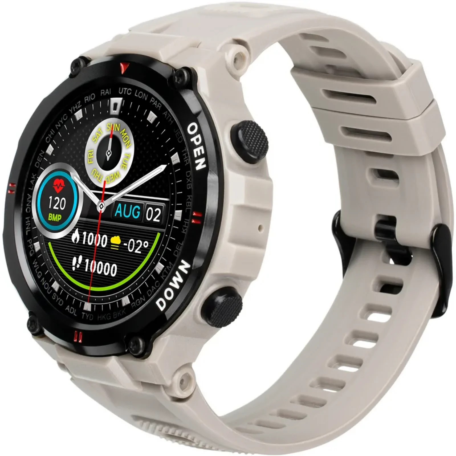 Смарт-часы Smart Watch Gelius Pro GP-SW008 (G-WATCH) Bluetooth Call (IPX7) Desert Grey UA