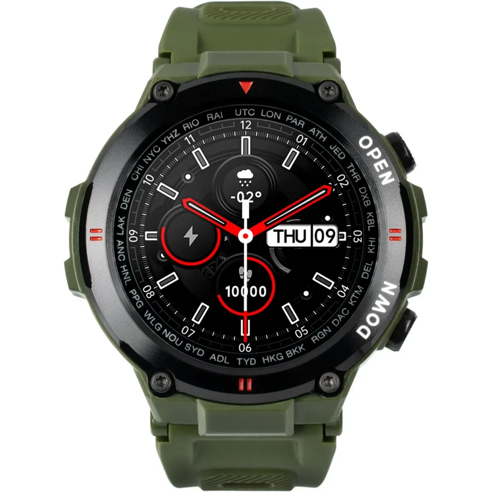 Смарт-часы Smart Watch Gelius Pro GP-SW008 (G-WATCH) Bluetooth Call (IPX7) Navy Green UA
