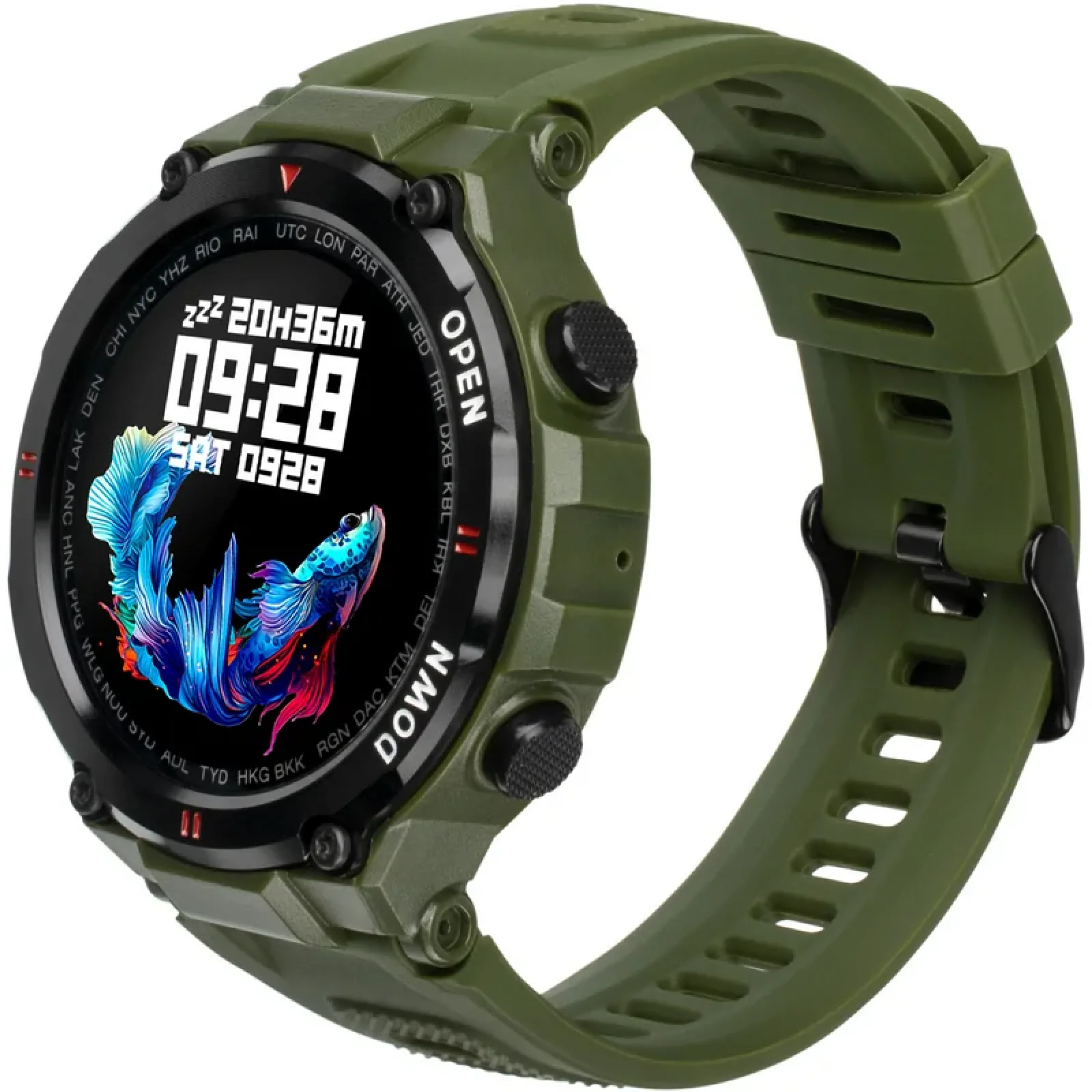 Смарт-часы Smart Watch Gelius Pro GP-SW008 (G-WATCH) Bluetooth Call (IPX7) Navy Green UA