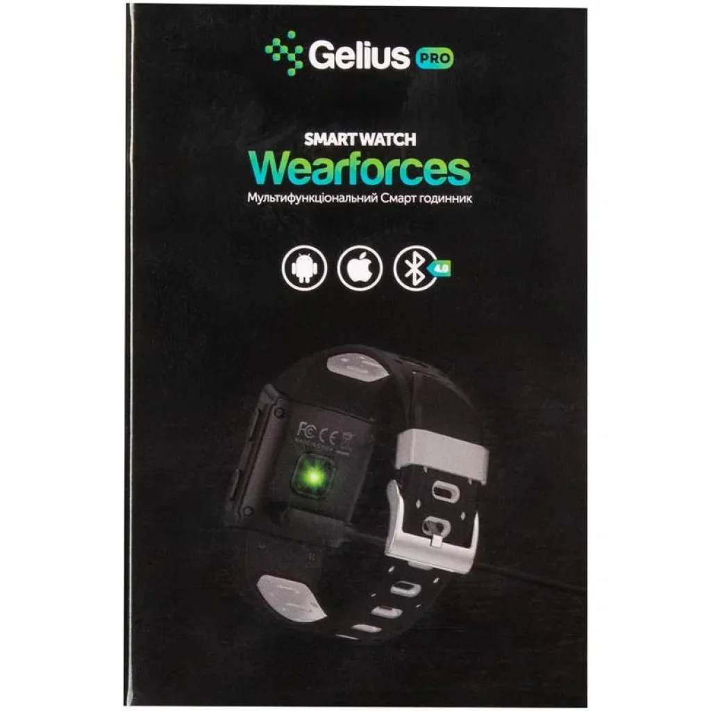 Смарт-часы Smart Watch Gelius Pro GP-M3D (WEARFORCES GPS) Black/Grey