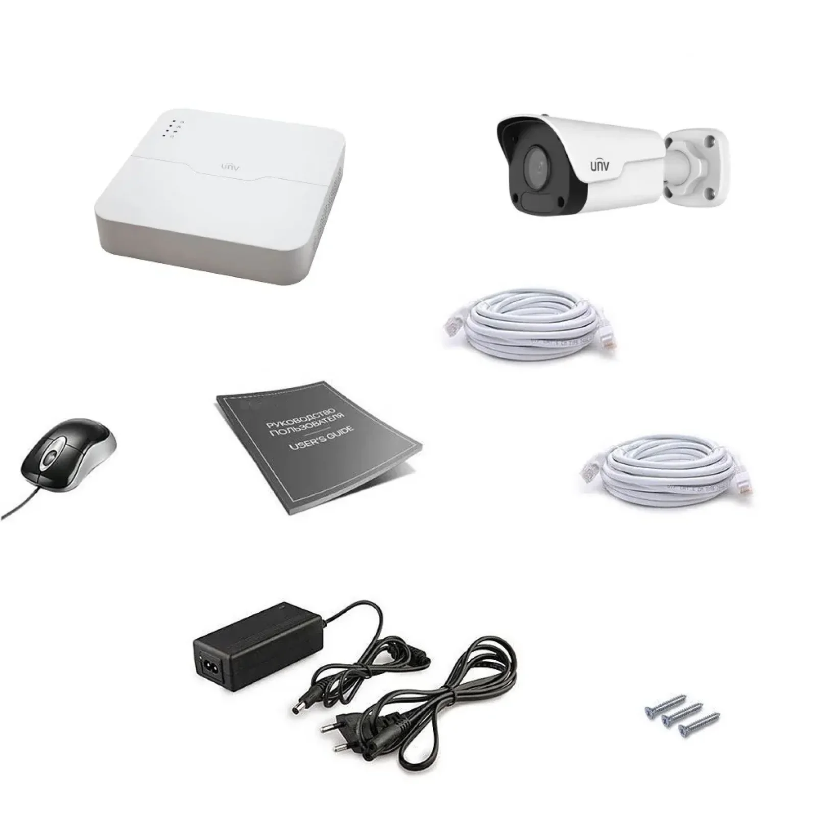 Комплект IP видеонаблюдения Uniview 1OUT 2MEGA UA