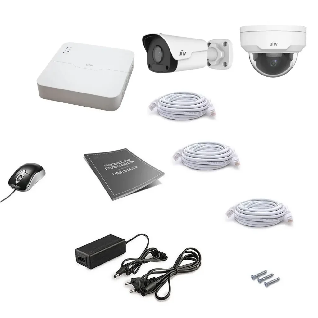 Комплект IP відеоспостереження Uniview 2MIX 2MEGA UA