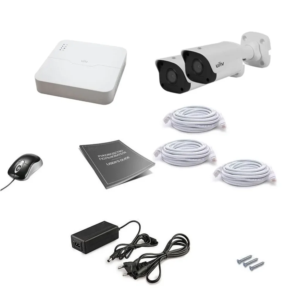 Комплект IP видеонаблюдения Uniview 2OUT 4MEGA UA