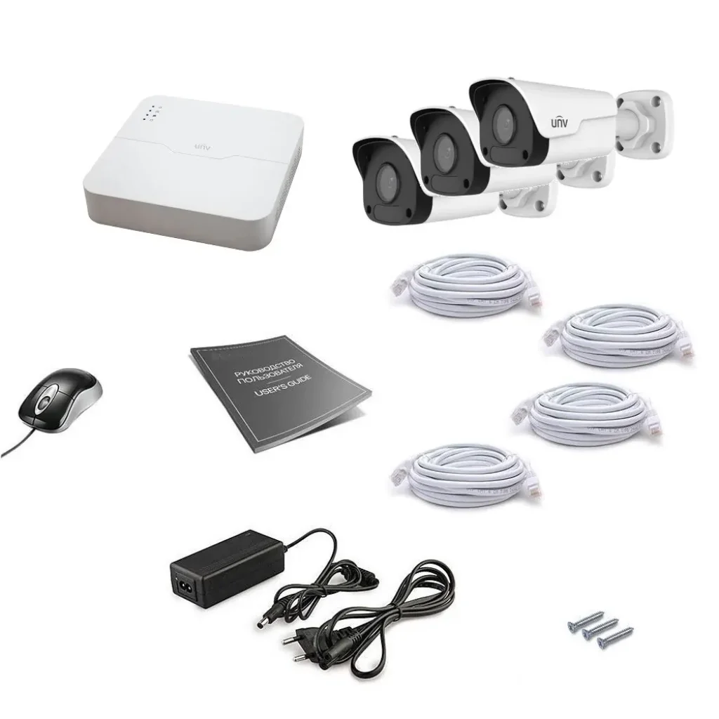 Комплект IP видеонаблюдения Uniview 3OUT 2MEGA UA