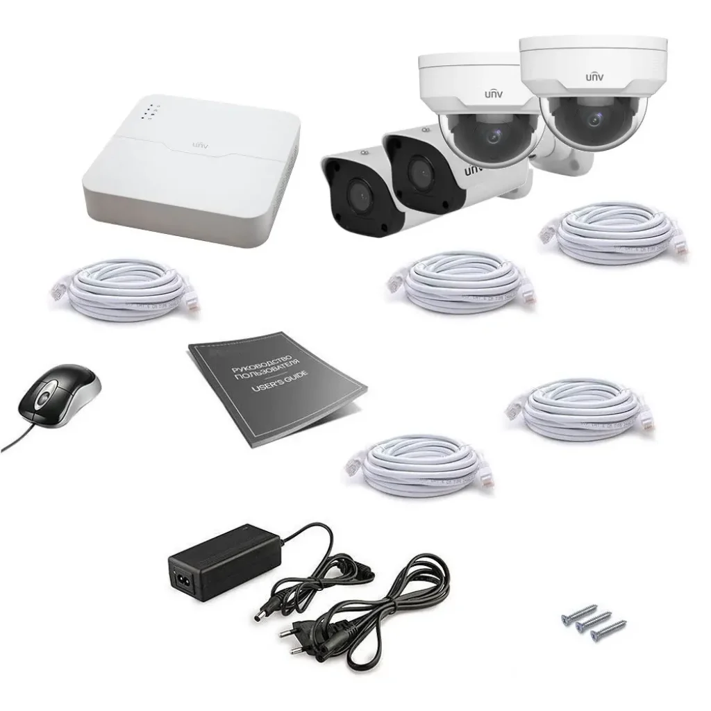 Комплект IP відеоспостереження Uniview 4MIX 4MEGA UA