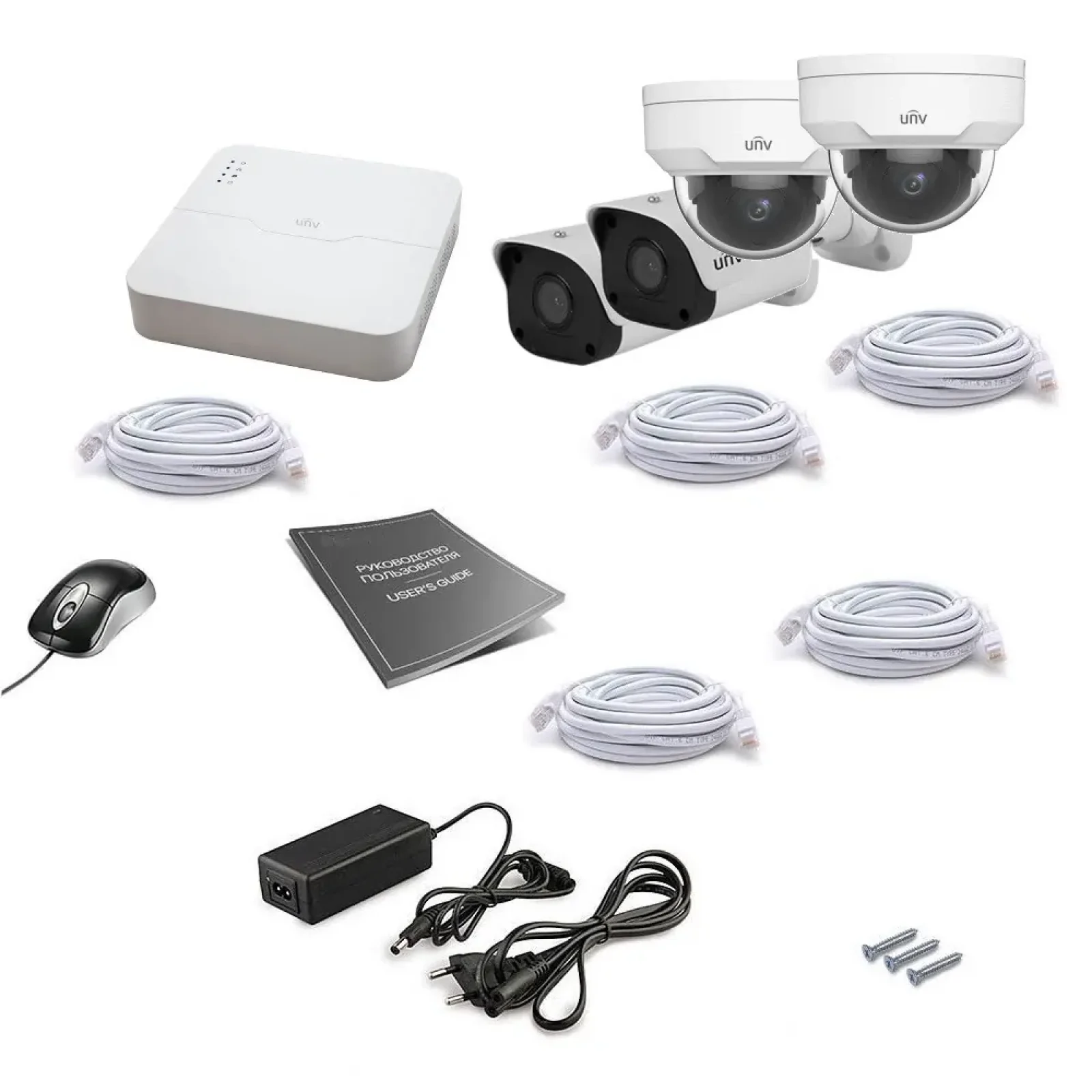 Комплект IP видеонаблюдения Uniview 4MIX 4MEGA UA