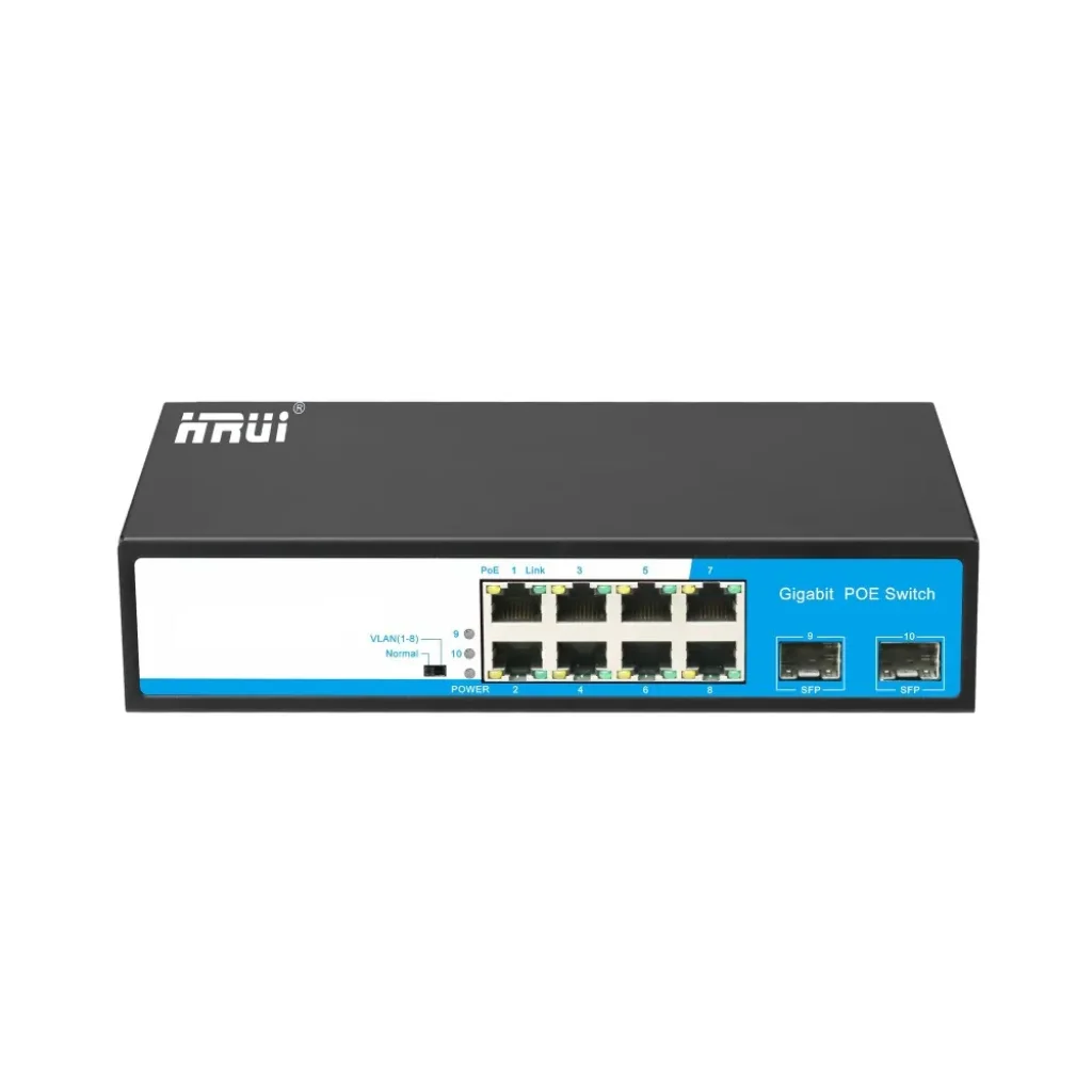POE коммутатор 10-портовый HongRui HR901-AFG-82S UA
