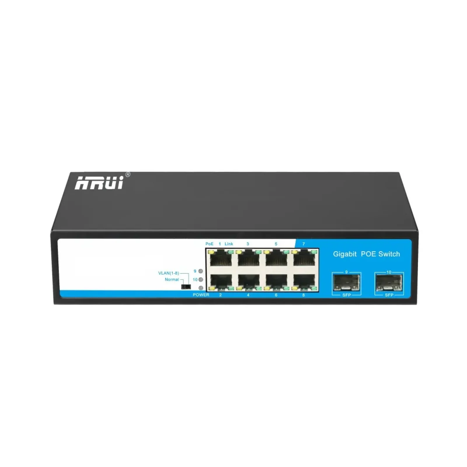 POE коммутатор 10-портовый HongRui HR901-AFG-82S UA