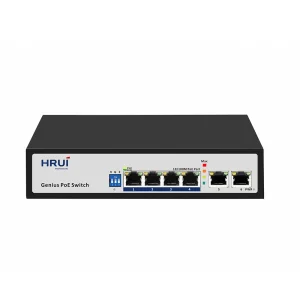 POE коммутатор 6-ти портовый HongRui HR100-AF-42N UA