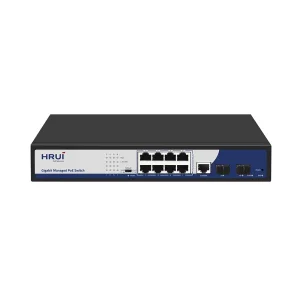 POE коммутатор 10-ти портовый управляемый HongRui HR901-AFGM-82S UA