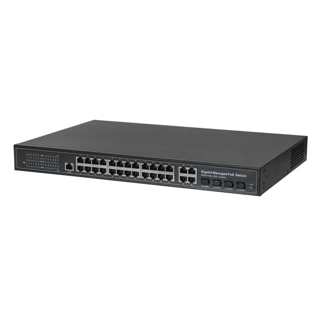 Керований гігабіт POE комутатор 33-портовий HongRui HR901-AFGM-2444S UA